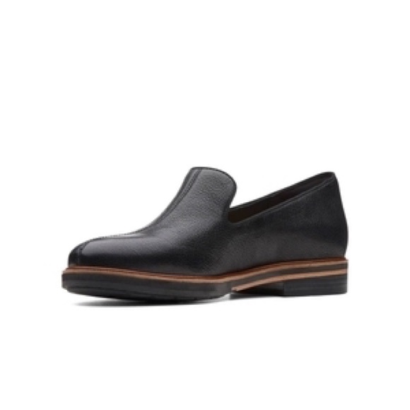 Clarks Frida Loafer Black Leather size 7M - Picture 4 of 15